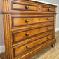 Chest of Drawers Antique French Walnut Marble Top 5 Drawers Cabinet LOT 6291