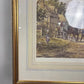 J. L. Chapman Framed Rural Village Print – Horse & Cart Country Scene