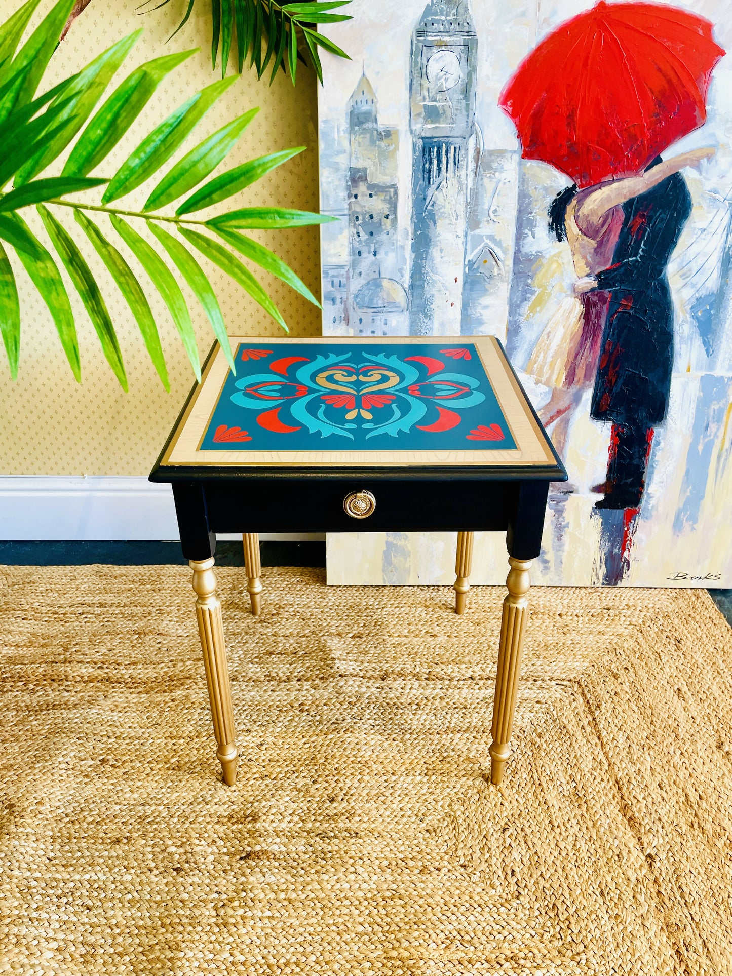 Black Coffee Table, Occasional Side Table