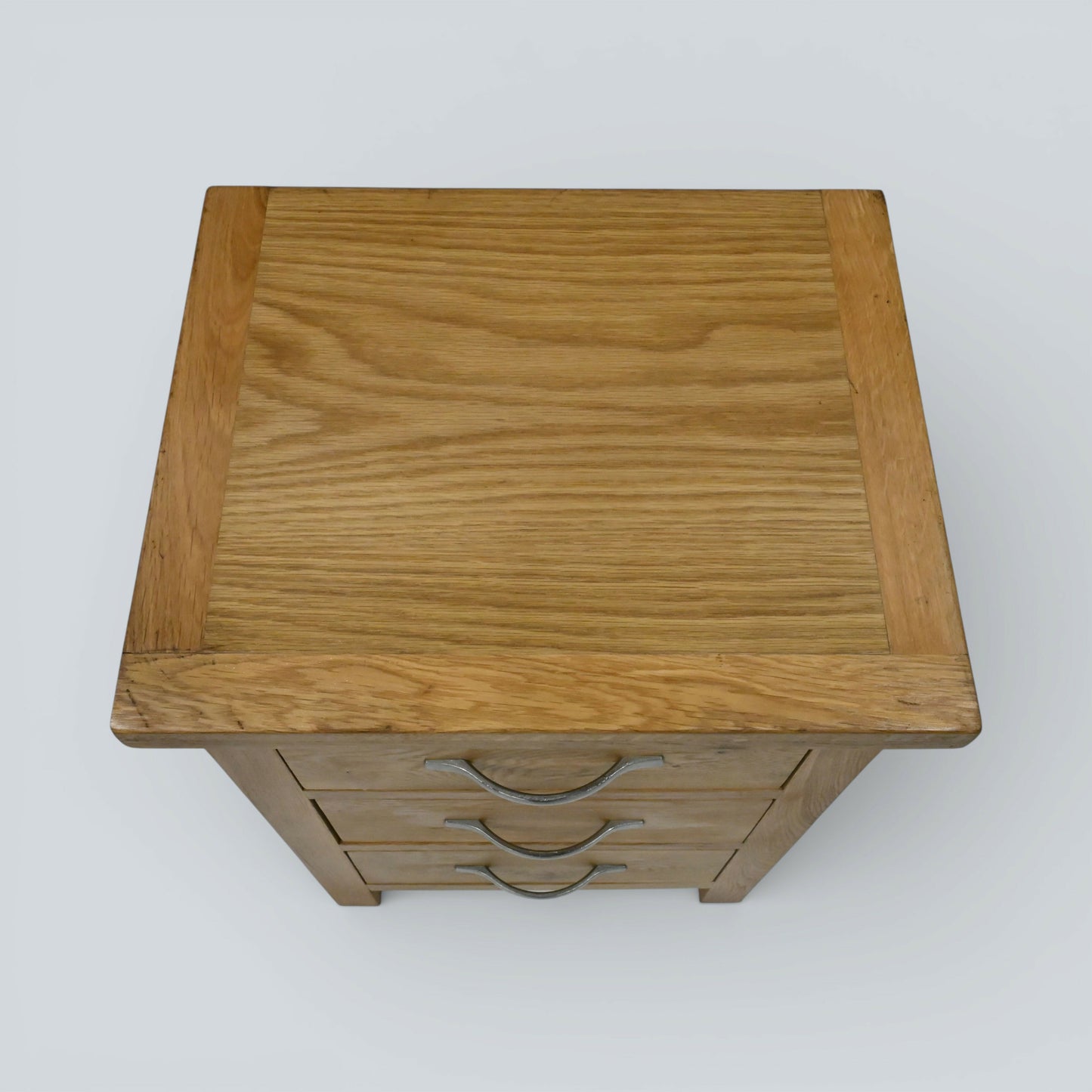 Small Light Oak Chest Of Drawers Bedside 3 Drawers Cabinet FREE UK Delivery*