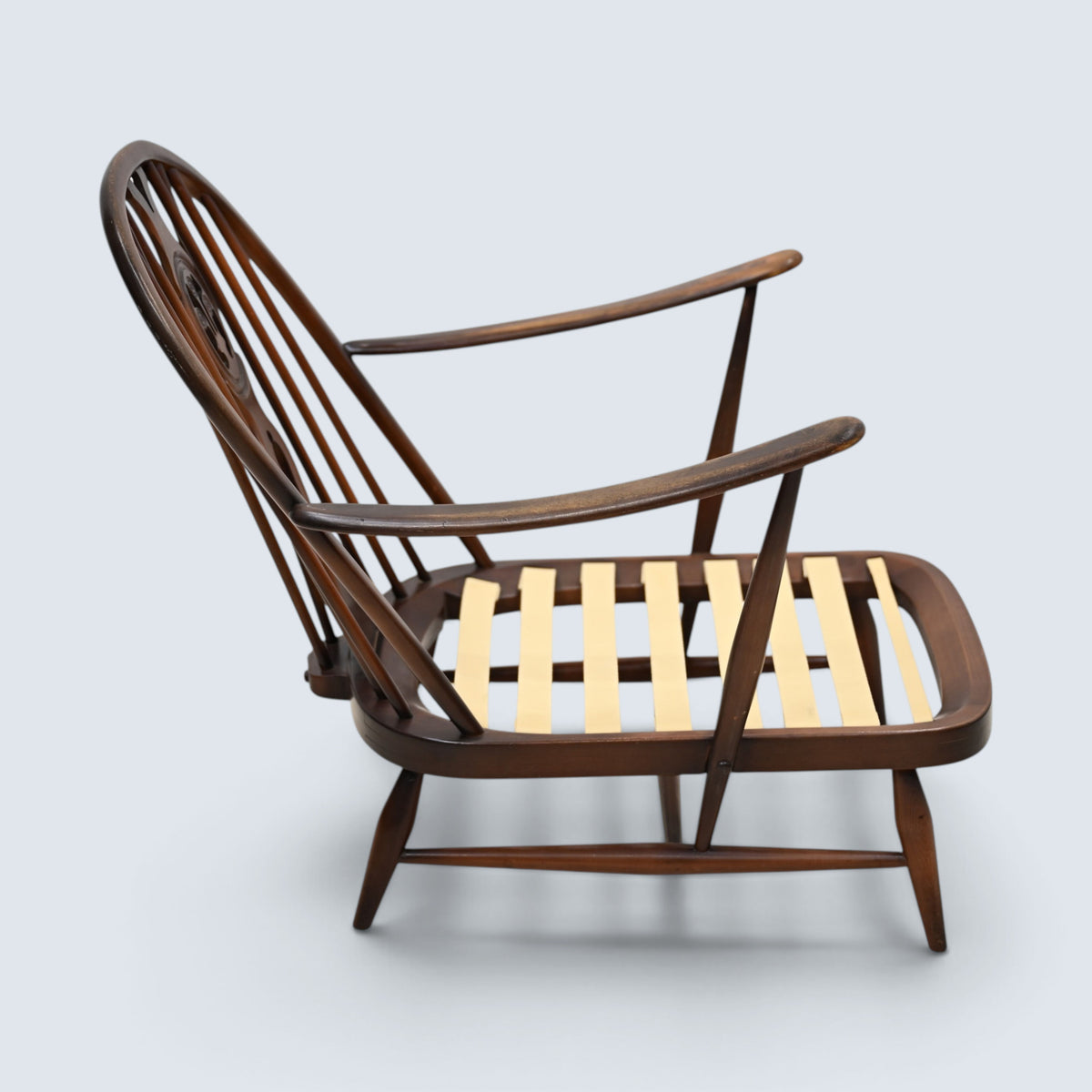 Ercol Fleur-De-Lyes Easy Chair Frame No Cushions New Webbing FREE UK Delivery*