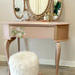Dusky Pink vintage Dressing table with mirror