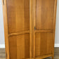 Wardrobe Vintage French Louis Oak Two Door Bedroom Storage Armoire LOT 6536