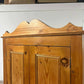 Waxed Solid Pine Two Door Wardrobe / Hall Cupboard