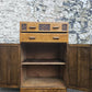 Vintage Oak Tallboy With Two Drawers And Cupboard Super Detailing And Proportions
