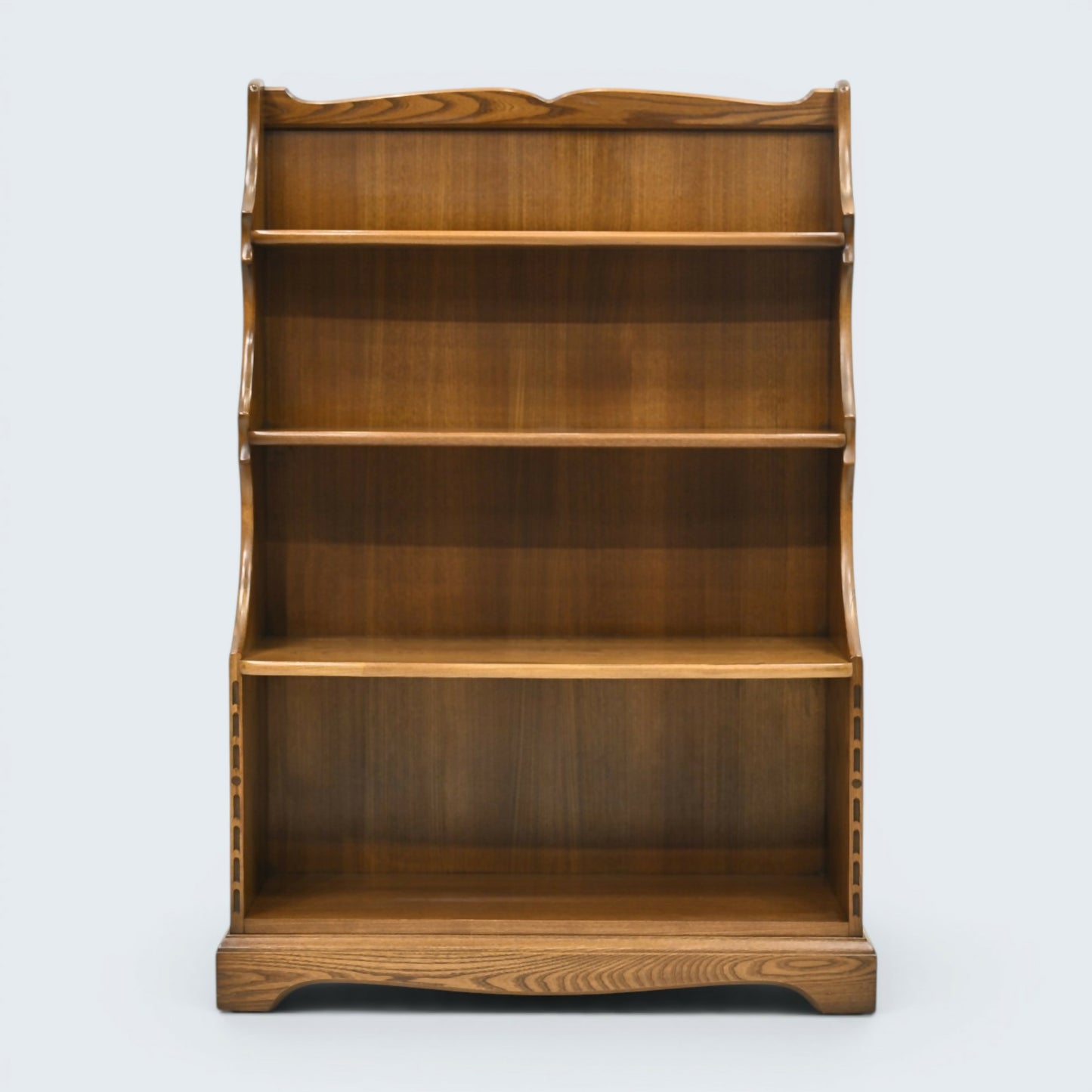Ercol Waterfall Bookcase 3 Shelves Golden Dawn Solid Elm Shelf FREE UK Delivery
