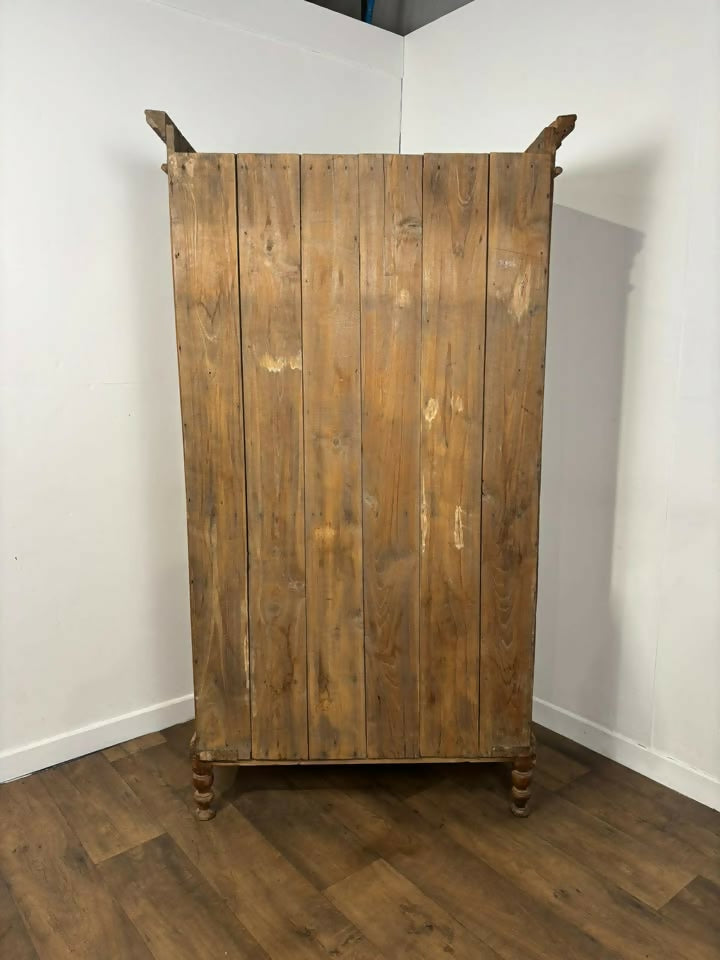 Large Vintage Indian Reclaimed Wood Storage Cupboard