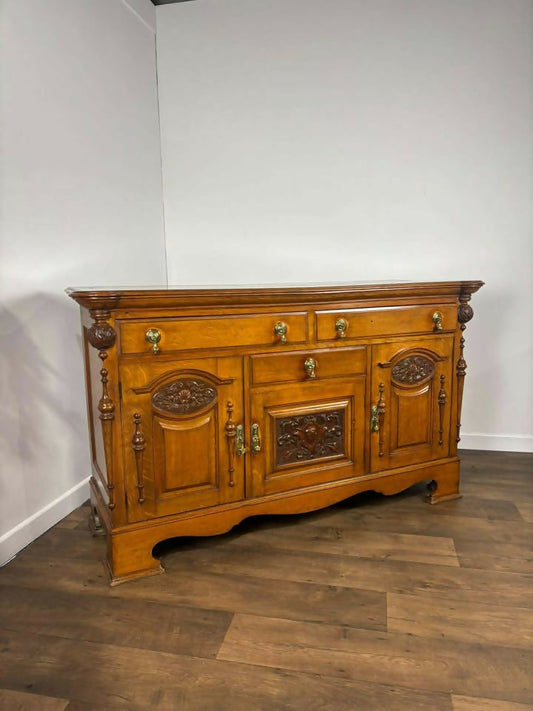 Late Victorian Oak Sideboard