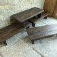 4 x Retail Rustic Display Table Risers - Wood - Childrens Benches Monitor Stands