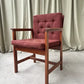 Vintage Late Mid Century Oak Chair Side Armchair Danish Scandi Retro R1087