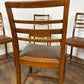 Set Of Four Mid Century Oak Dining Chairs