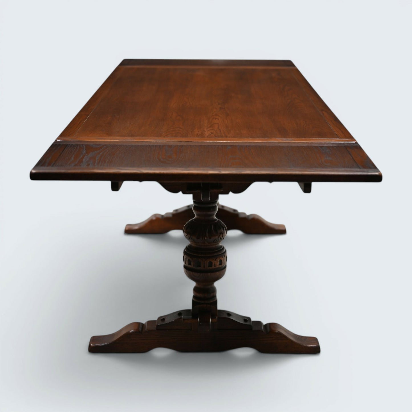 Old Charm Dining Table Can Seat 12 Extending Tudor Brown #1727 FREE UK Delivery