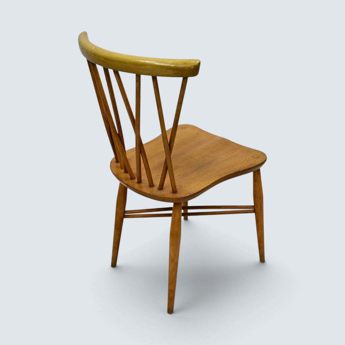 4 Ercol Lattice Back Dining Chairs 'Candlestick' Design Light FREE UK Delivery*