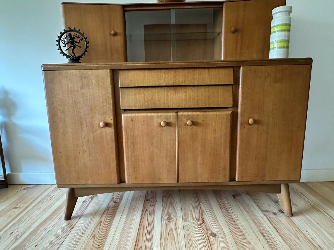 Mid Century Teak High Sideboard Nathan Vintage Highboard