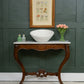 Antique Mahogany Marble Bathroom Vanity Unit with Sink - SKU 197