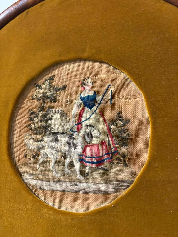 Regency Mahogany Adjustable Pole Screen
