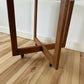 Mid Century Vintage Glass Side Coffee Table Minimalist