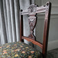 Antique, Mahogany framed Child's Chair on Original Castors. Covered in Wlm Morris Fabric.