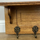 Coat Rack Vintage French Oak Wall Mounted 5 Hooks Carved Rack Hanger LOT 6203
