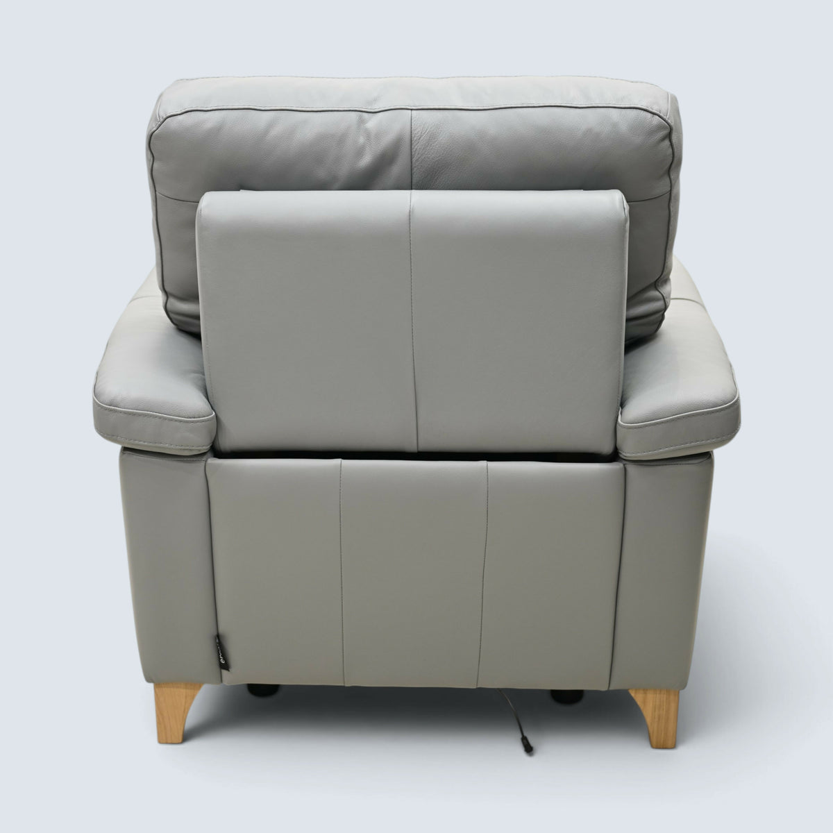 Ercol Electric Reclining Armchair From Grey Leather Enna Range FREE UK Delivery*