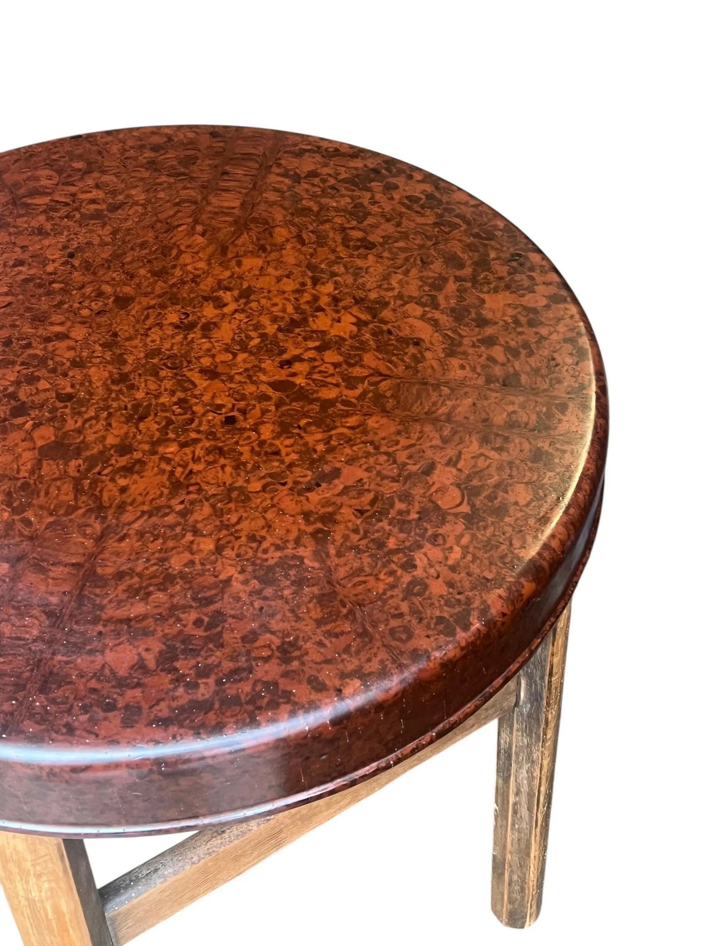 Art Deco Elm and Bakelite circular occasional table