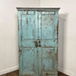 Reclaimed Blue Indian Wooden Cupboard
