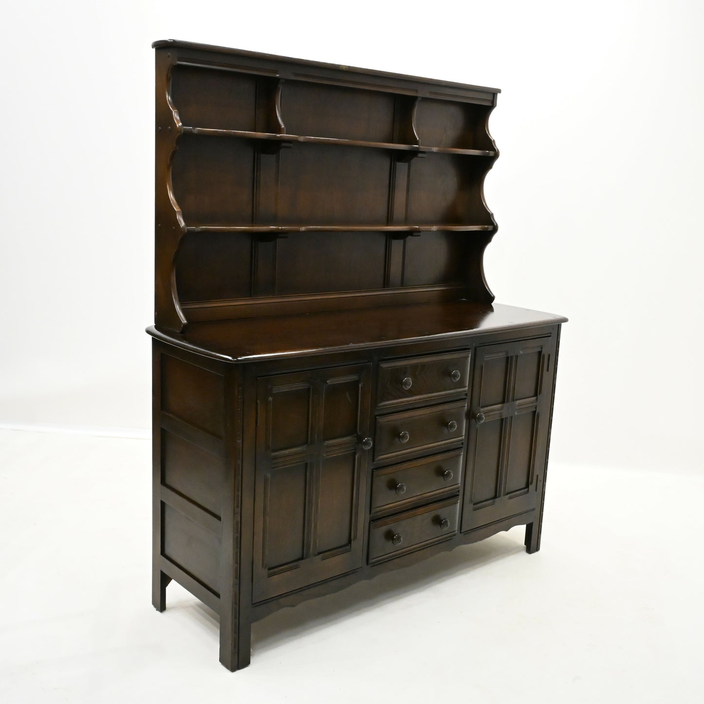 Ercol Kitchen/Dining Room Dresser 4 Drawers 2 Cupboards FREE UK Delivery. SBR10049/0702E