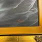 Oil on Canvas Seascape Painting – Signed “Sauli” – Ornate Gilt Frame