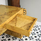 Art Deco Style Walnut Console Table Desk or Dressing Table with Drawer