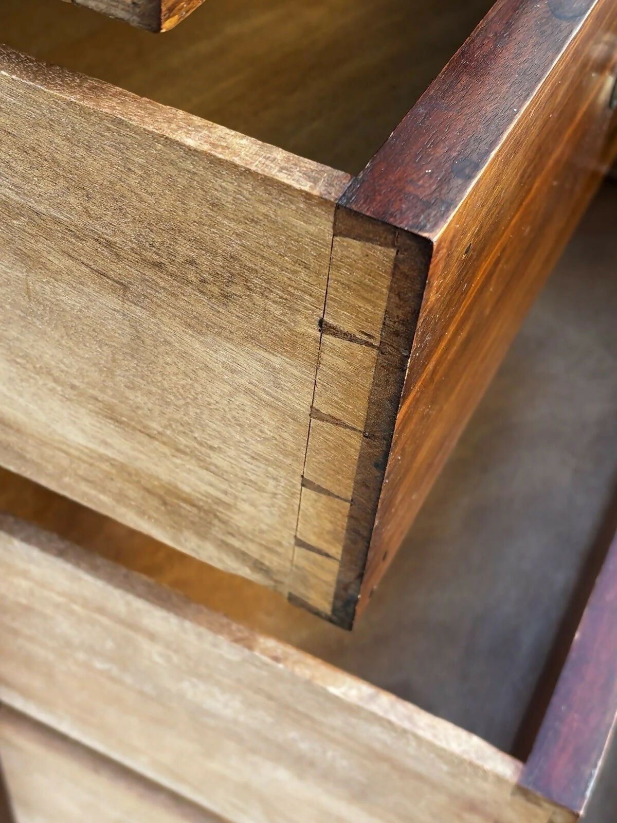 Vintage Mahogany Housekeepers Cabinet / Small Linen Press.