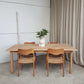 Vintage Late Mid Century Solid Oak Danish Dining Table Retro Scandi R915