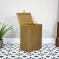 Lloyd Loom Lusty Linen Laundry Bin Basket in Gold
