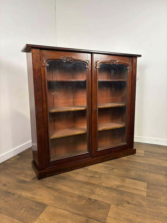 Victorian Mahogany Glazed Bookcase