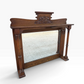 Antique Oak Art Nouveau period Mantle mirror