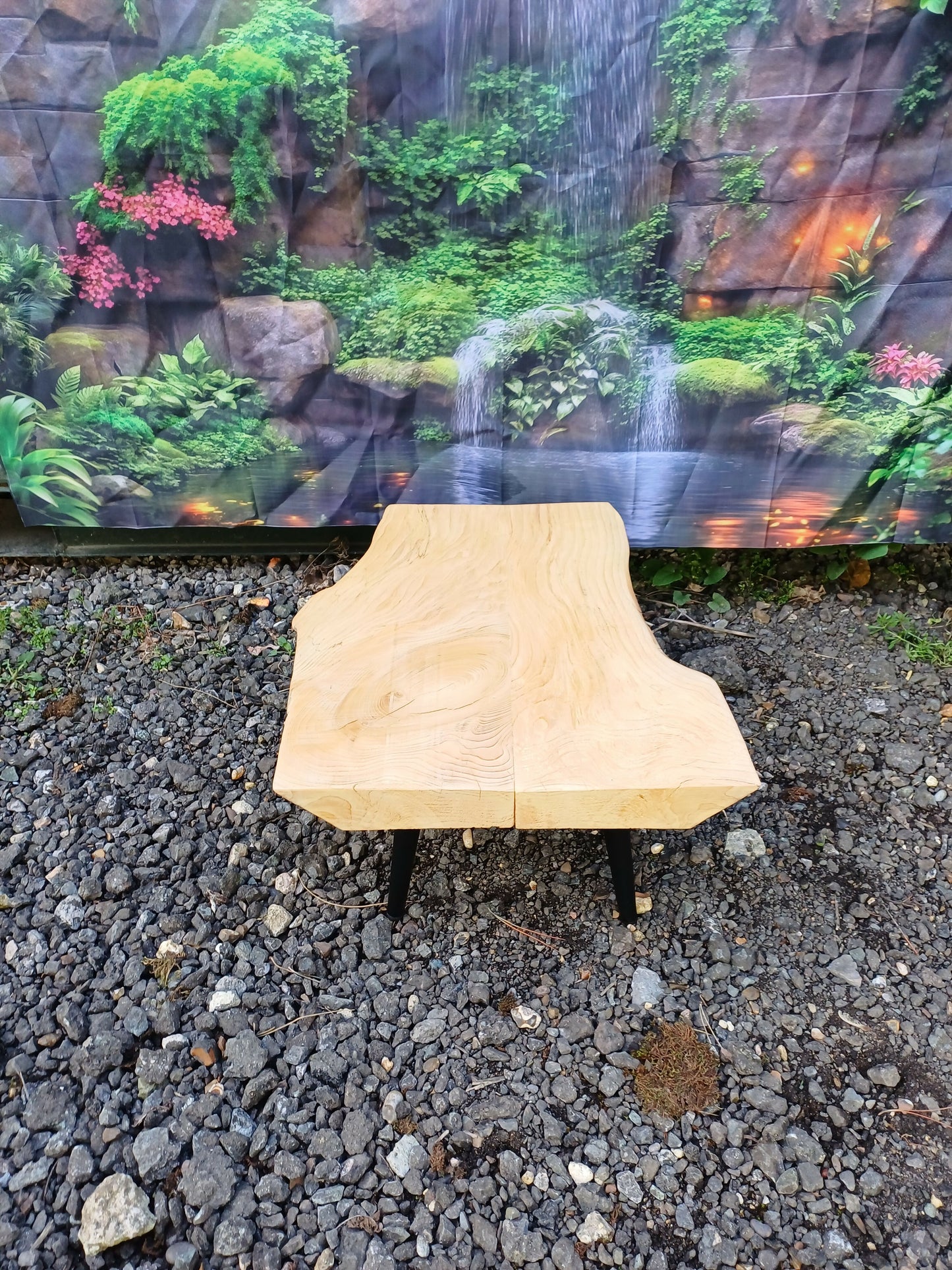 Small Table with Metal Legs