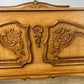 Bed Vintage French Louis XVI Style Double Frame Carved Headboard LOT 6391