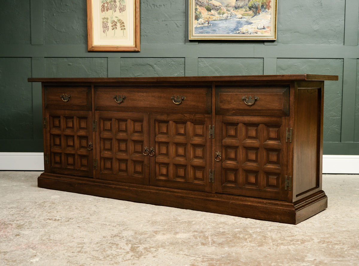 Vintage Younger Toledo Oak Sideboard - Very Long