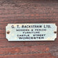 Carved Oak Blanket Box / Trunk G,T. Rackstraw of Worcester