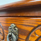 Reproduction ‘Old Charm’ Carved Oak Side Table / Lamp Table with Drawer
