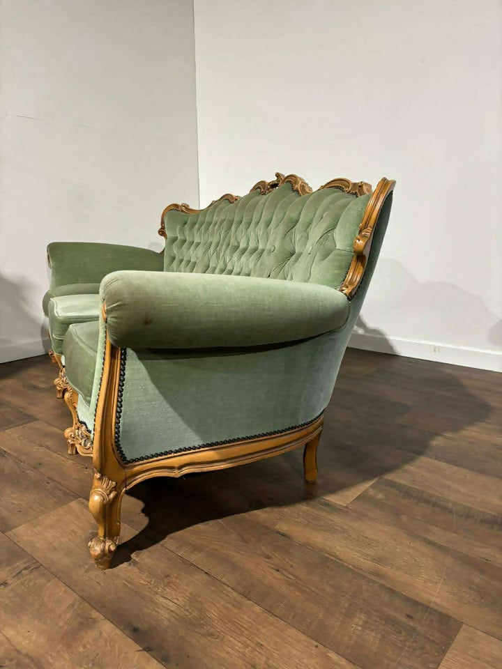 Louis XV Style Three-Piece Lounge Suite – Mid 20th Century