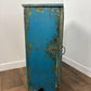 Rustic Indian Reclaimed Wood Blue Distressed Cabinet