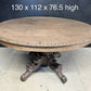 French Carved Oak Hunting Table