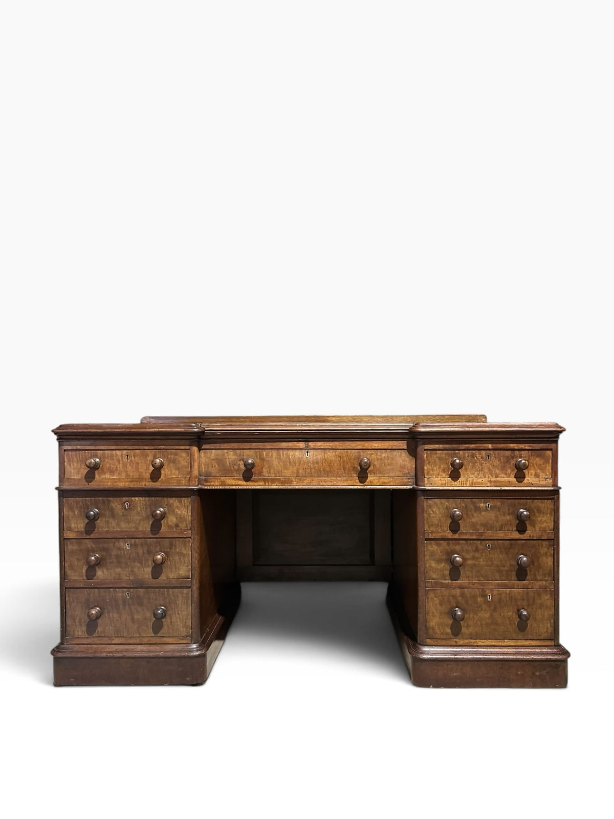 19th-Century Victorian Pedestal Desk