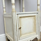 Bedside Table Antique French Style Marble Top Oak Cabinet Nightstand LOT 6224
