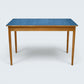 1950/60s Formica Kitchen / Dining Table Blue Top Turned Legs FREE UK Delivery*