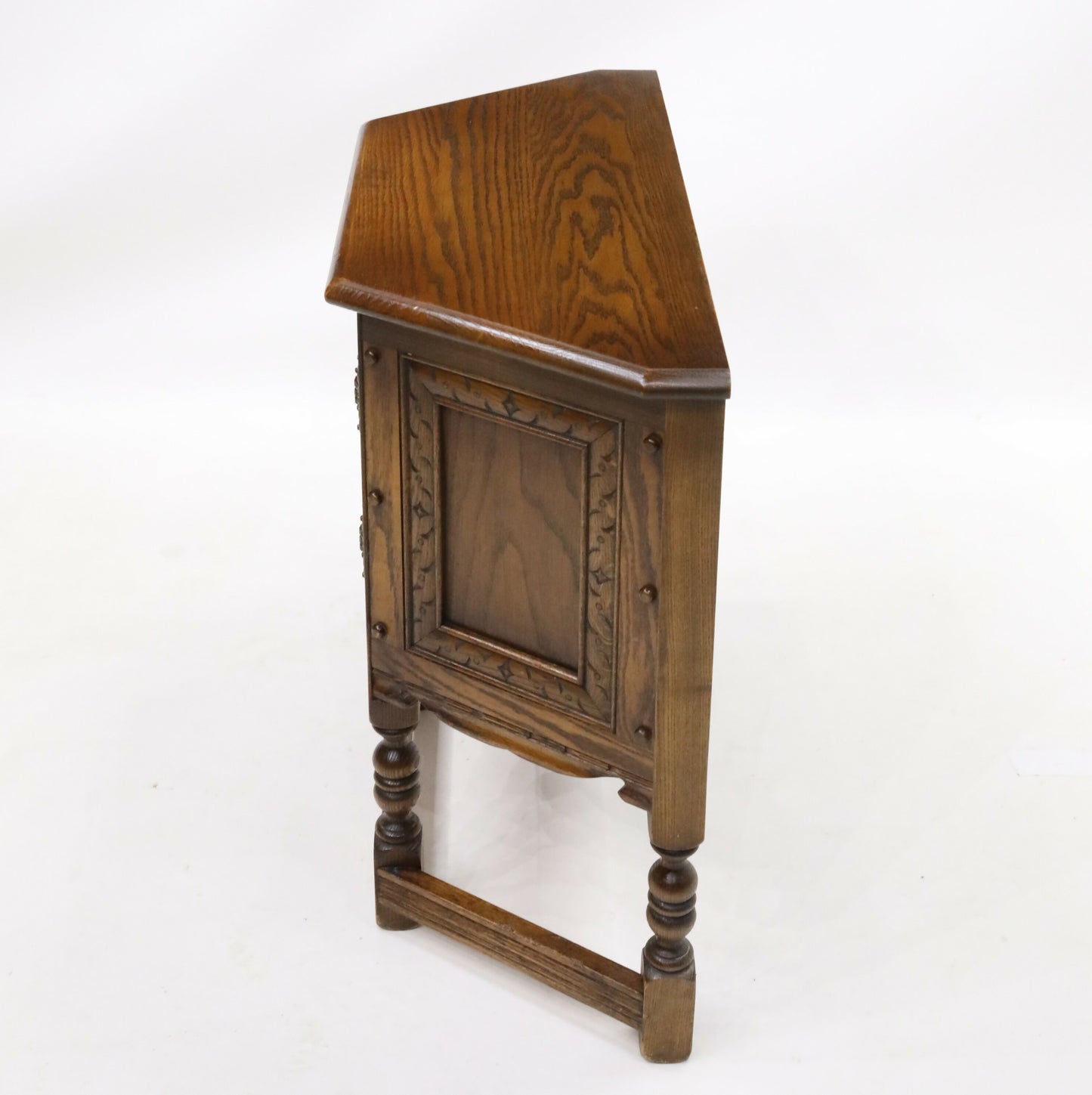 Old Charm Canted Table/Cupboard Light Oak Finish #1434 FREE UK Delivery*. SBR9688/2110D