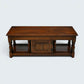 Old Charm Long Nest of Tables Solid Oak Coffee Table Tudor Brown FREE Delivery*