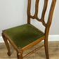 Dining Chairs Vintage French Louis Style Oak Set of 4 Upholstered Seats LOT 6347