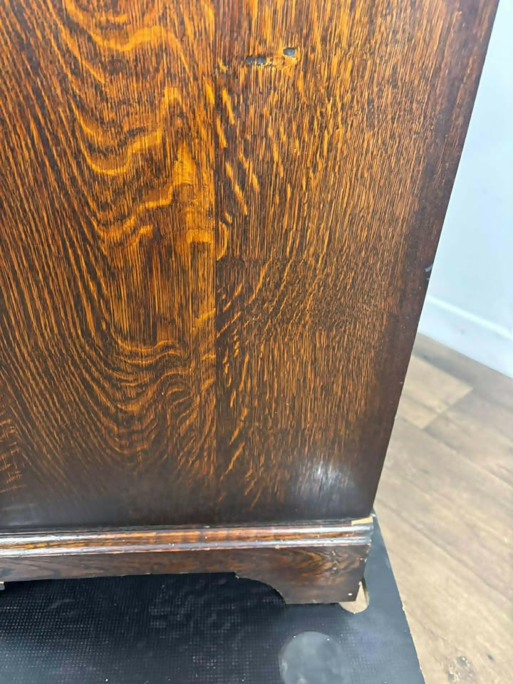 Vintage Dark Oak Bureau