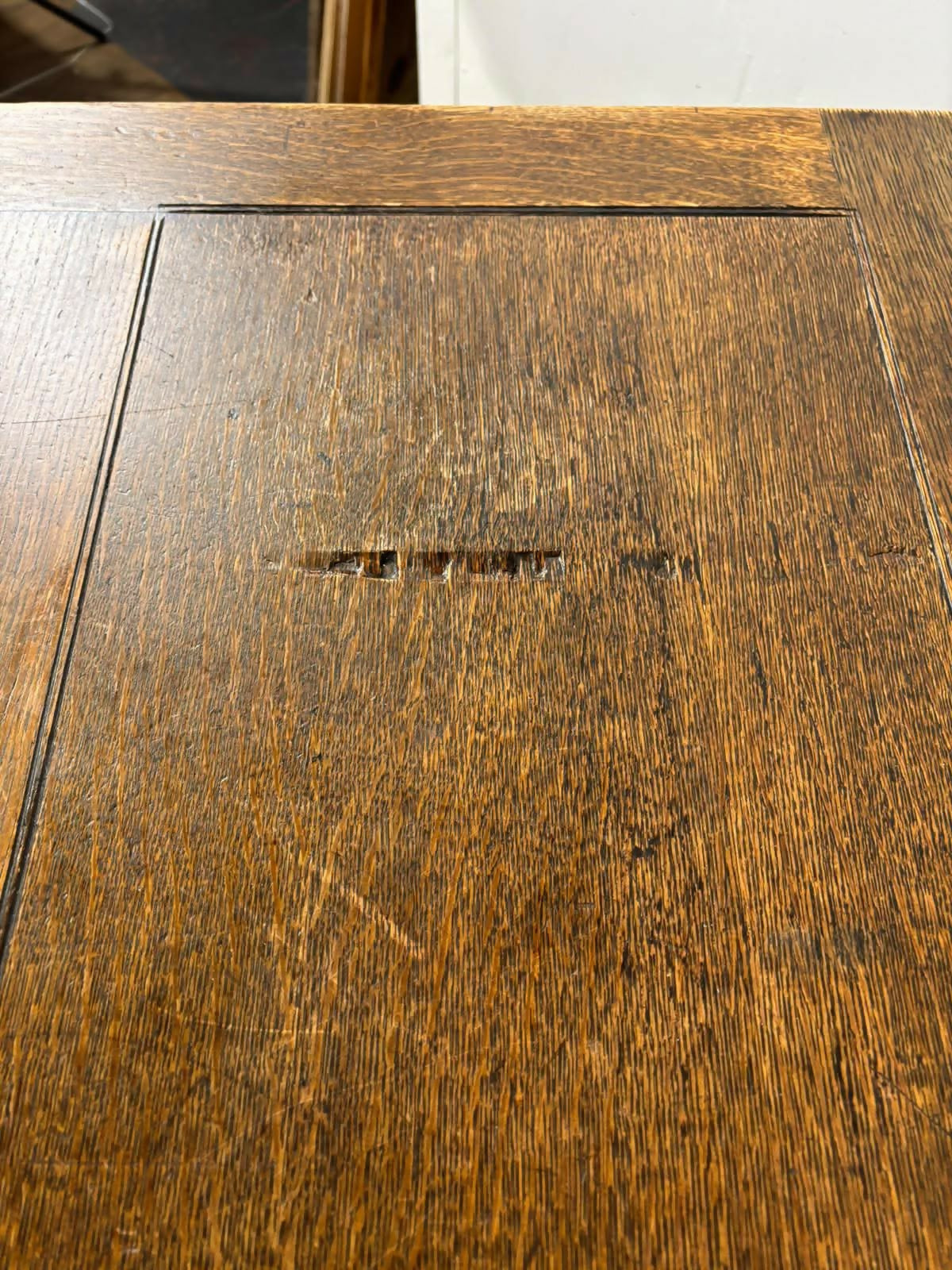 Vintage Oak Draw Leaf Dining Table – Barley Twist Base